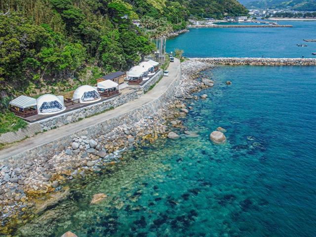 ITOSHIMA SDGs Village Chikyu MIRAI -海の大パノラマ-全室オーシャンビューのドームテント