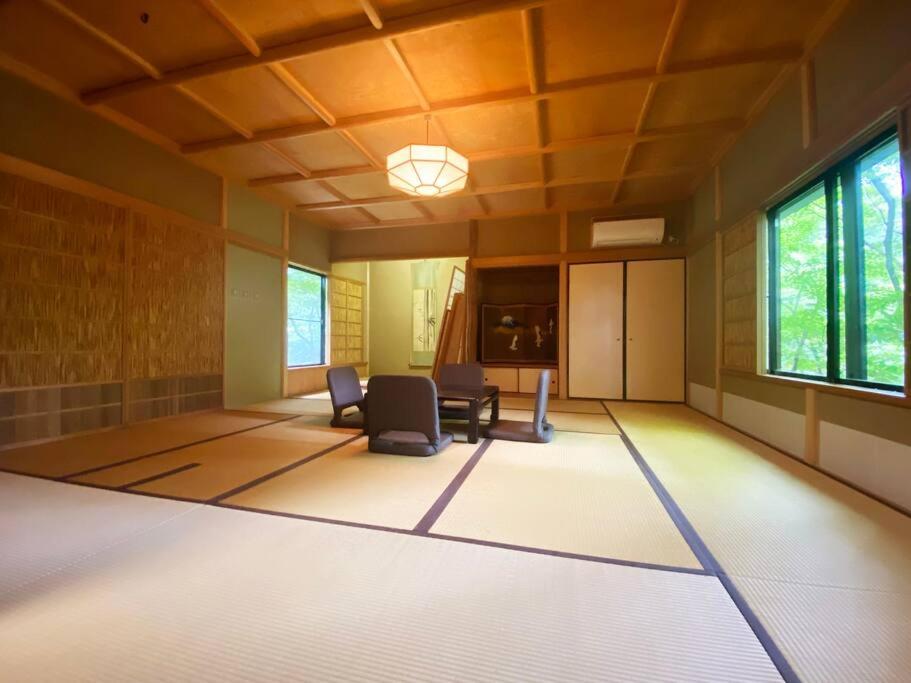 ?之村豪華な天然温泉リゾートマンション 和モダンと和の融合 bbq を満喫 山林の湯の風雅